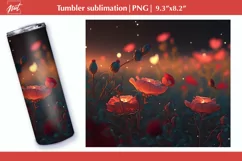 Rose tumbler wrap PNG Tumbler sublimation 20 oz Product Image 1