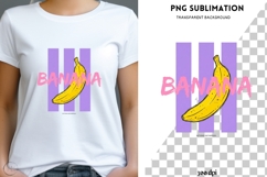 Banana PNG Sublimation | Pop Art Retro Fruit Design Product Image 2