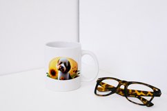 Fluffy and Hairy Sunflower Dog Sublimation Bundle - 7 PNGs Product Image 2