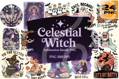 Celestial Witch Sublimation Bundle PNG 300 DPI Product Image 1