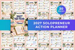 2027 Solopreneur Action Planner Kdp interiors Product Image 1