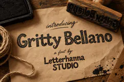 Gritty Bellano Farmhouse Font for Signs, Labels & Merch Product Image 1