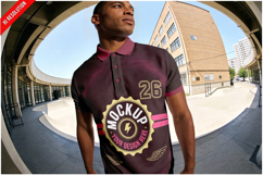 Polo Shirt On Male Model Product Image 1
