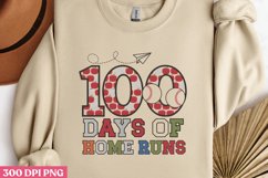 100 Days of Home Runs PNG, Product Image 2