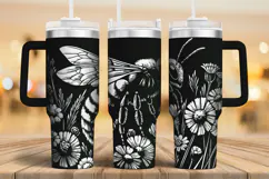 Tumbler laser svg|40oz Tumbler Honey Bee wrap Product Image 1