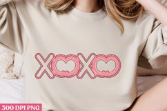 XOXO PNG, Retro Valentine Sublimation PNG Product Image 2