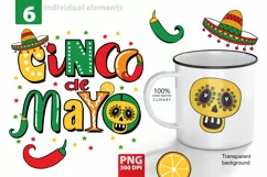 cinco de mayo png Mexican Holiday PNG, Sublimation Mexican H Product Image 1