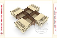 Box Organizer v12 - laser cut file - Glowforge ready SVG Product Image 1