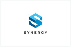 Cube Letter S logo design vector template Product Image 1