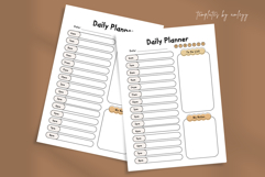 Pastel Cute Daily Planner Template | Editable Canva Planner Product Image 1