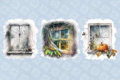 Watercolor spooky window. Halloween PNG sublimation Product Image 3