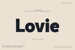 Lovie Bold Playful Sans Serif Font Product Image 1