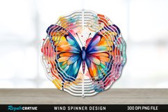 Butterfly Wind Spinner Sublimation PNG Design Product Image 1