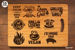 Grill Sayings SVG Bundle For Engraving | Kitchen Quotes SVG Product Image 1