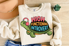 High Functioning Introvert Svg | Svg Cut File | Shirt Svg Product Image 2