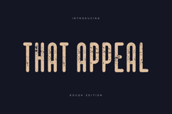 That Appeal Rough Vintage Condensed Display Font Product Image 1