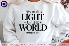 You Are the Light of the World Matthew 5:14 Christian Product Image 2
