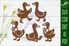 Silly goose Silhouette laser cut wall art Product Image 1
