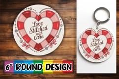 Enchanted Keychain PNG Style, Heart Quote Product Image 1