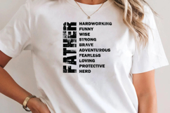Father Typography PNG T-Shirt Design Product Image 1