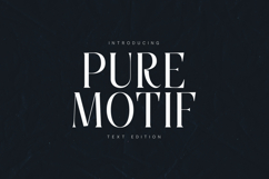 Pure Motif Elegant Serif Text Font Product Image 1
