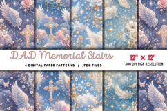 DAD Memorial Stairs Heaven Angel JPG Product Image 1