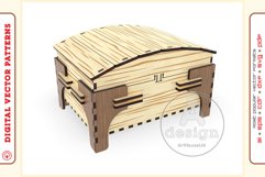 Box Organizer v19 - laser cut file - Glowforge ready SVG Product Image 1