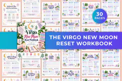 The Virgo New Moon Reset Workbook Kdp interiors Product Image 1