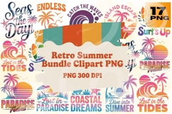 Retro Summer PNG Bundle 17 Product Image 1