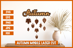 Autumn Mobile Laser cut SVG, Mobile Laser cut SVG Product Image 1