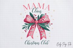 Mama claus christmas club Sublimation PNG Product Image 1