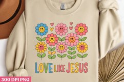 Love like Jesus PNG, Christian Jesus Sublimation Product Image 2