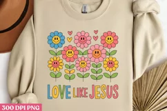 Love like Jesus PNG, Christian Jesus Sublimation Product Image 2