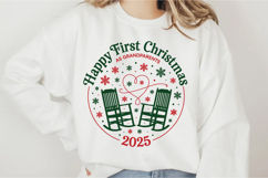 Happy First Christmas As Grandparents 2025 Svg Design Product Image 1