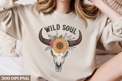 Wild soul PNG, Vintage Flowers Sublimati Product Image 2