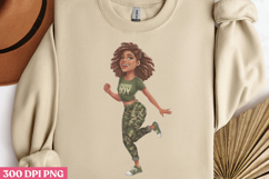Empowering Black Girl Clipart PNG Product Image 2