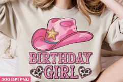 Birthday Girl PNG, Pink Western Sublimation PNG Product Image 2