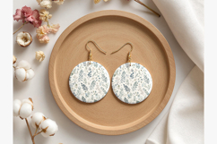 Round dangle earring Mockup Product Image 2