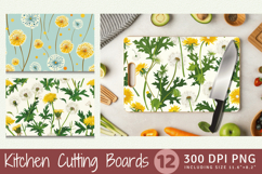 Spring Dandelions Cutting Boards sublimation Designs Product Image 1