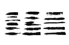 Set of abstract stains, texture brush strokes. Product Image 1