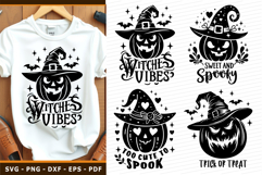 Funny Halloween Pumpkin Faces SVG, Scary Pumpkin Face SVG Product Image 1