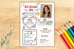 All About Me Editable Canva Template Product Image 1