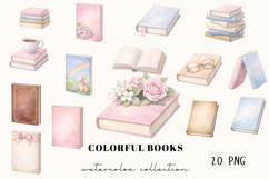 20 PNGs Colorful Book Covers Clipart Product Image 1
