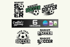 Soccer Team SVG PNG Bundle, Custom Mascot Canva Template Product Image 1