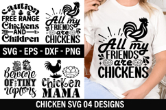 Chicken SVG Design - Caution free range chickens and childr Product Image 1
