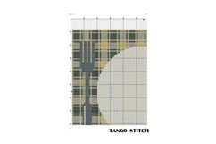 White plate yellow table mat kitchen cross stitch pattern Product Image 3