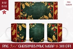 Christmas Mug Wrap Design, Winter Mug Sublimation Product Image 1