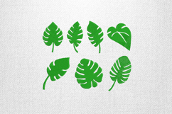 Tropical Monstera Leaf Set Embroidery Design Product Image 1