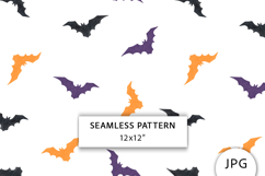 Watercolor Bat Seamless Pattern Product Image 1