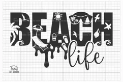 Beach Life SVG PNG DXF | Summer Svg | Beach Svg Cut File Product Image 1